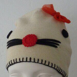 MANOUSH French Bonnet Cat Wool Beanie Cap Hat